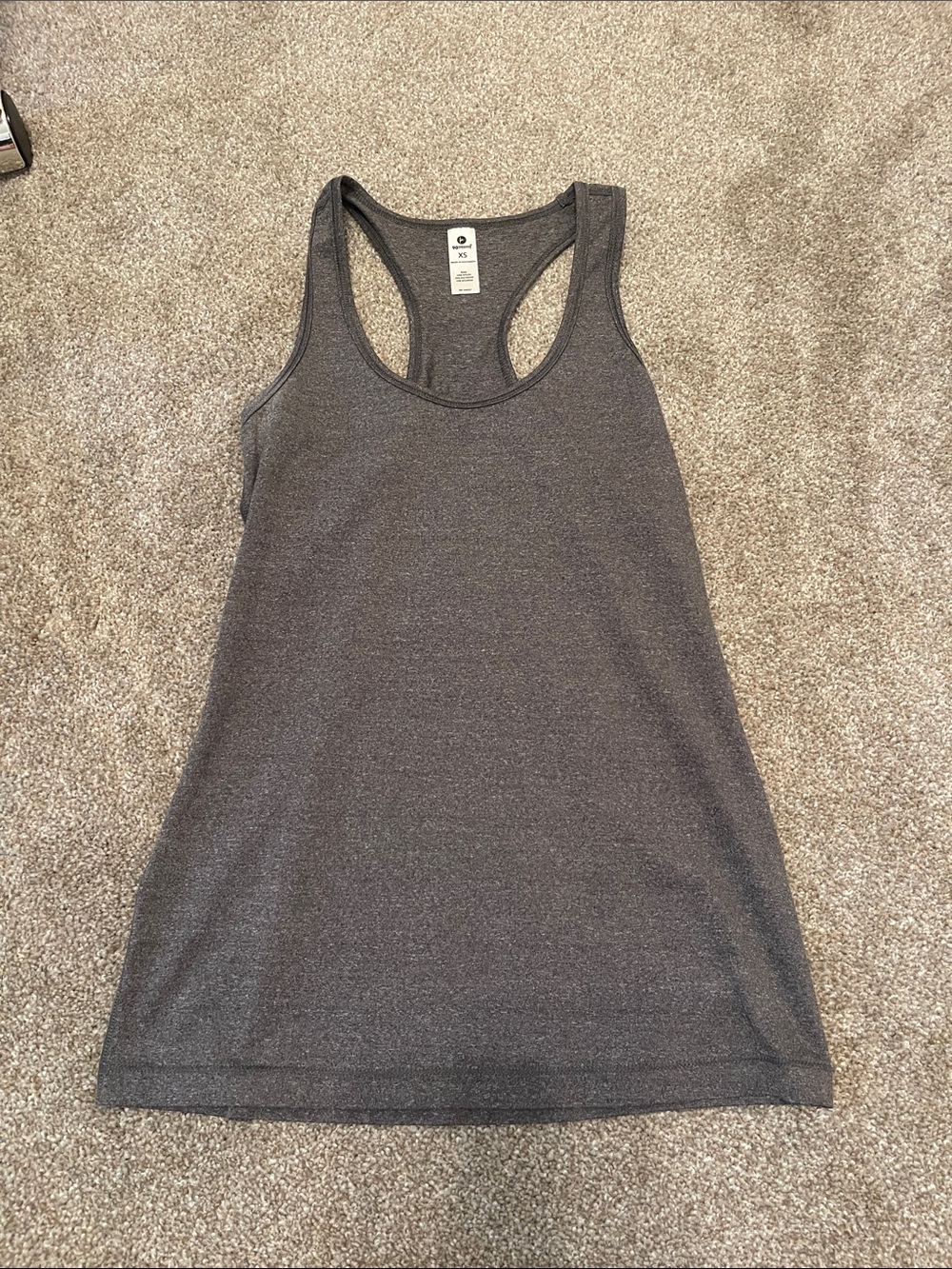 90 Degree By Reflex Women's Charcoal Racerback Tank